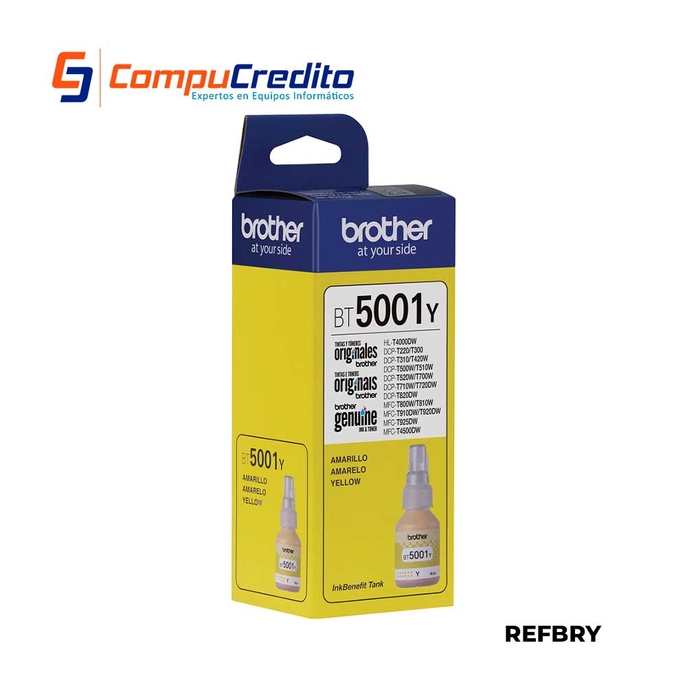 Botella de Tinta Brother | YELLOW BT5001Y - Imagen 3