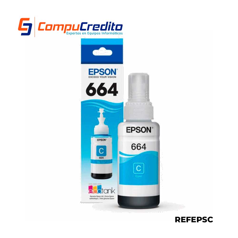Botella de Tinta Epson |  CYAN 664