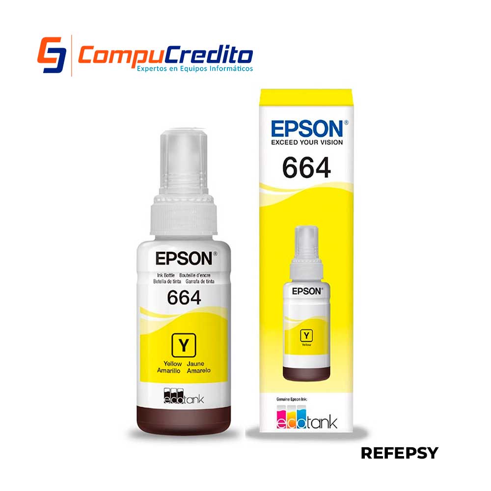 Botella de Tinta Epson |  YELLOW 664