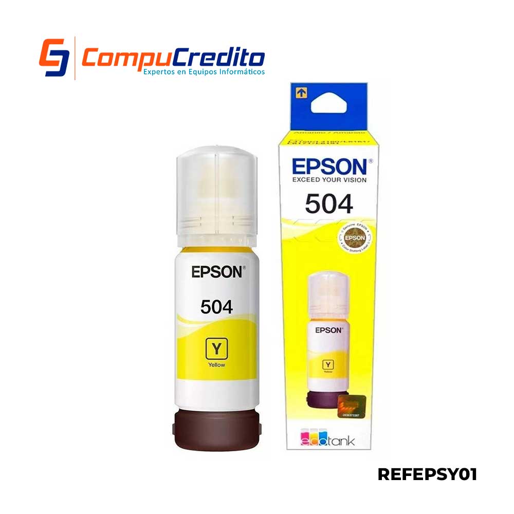 Botella de Tinta Epson |  YELLOW 504